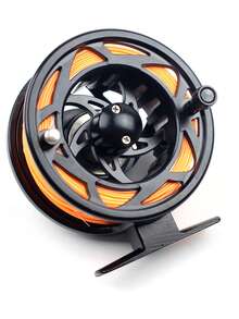 SEACHASER 5WT Pre-Spooled Fly Fishing Reel, Aluminum Fly Reel With WF-5F Floating Line, Backing Line & Leader For Freshwater Fishing - Black - View 12