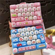 Gantungan Kunci Mainan Ujung Jari Keyboard Mini Buku Harian Hewan 26 Tombol, Mainan Pereda Stres Sensorik Klik Hewan Kartun Lucu, Mainan Tombol Pelepas Tekanan Portabel, Gantungan Tas, Hadiah Pereda Kecemasan - MultiWarna - View 4