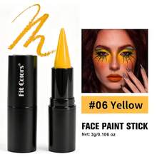 Fit Colors Halloween Colorful Face Paint Lipstick, Stage Cos Makeup Pen, Easy To Apply Body Paint, Suitable For Clown, Cracked And Spider Makeup - MultiWarna - View 24