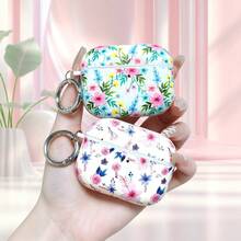 Ditsy Floral Leather Protective Case For AirPodsPro3 Hard PC Shell, With Metal Ring PU Cover Compatible With AirPodsPro2/4 Models - Multicolor - View 7