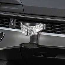 1pc Car Cup Holder, Rhinestone Crystal Car Air Vent Cup Holder, Beverage Cup Holder, Air Vent Ashtray Holder, Storage Rack - Rhinestone Cup Holder - View 7