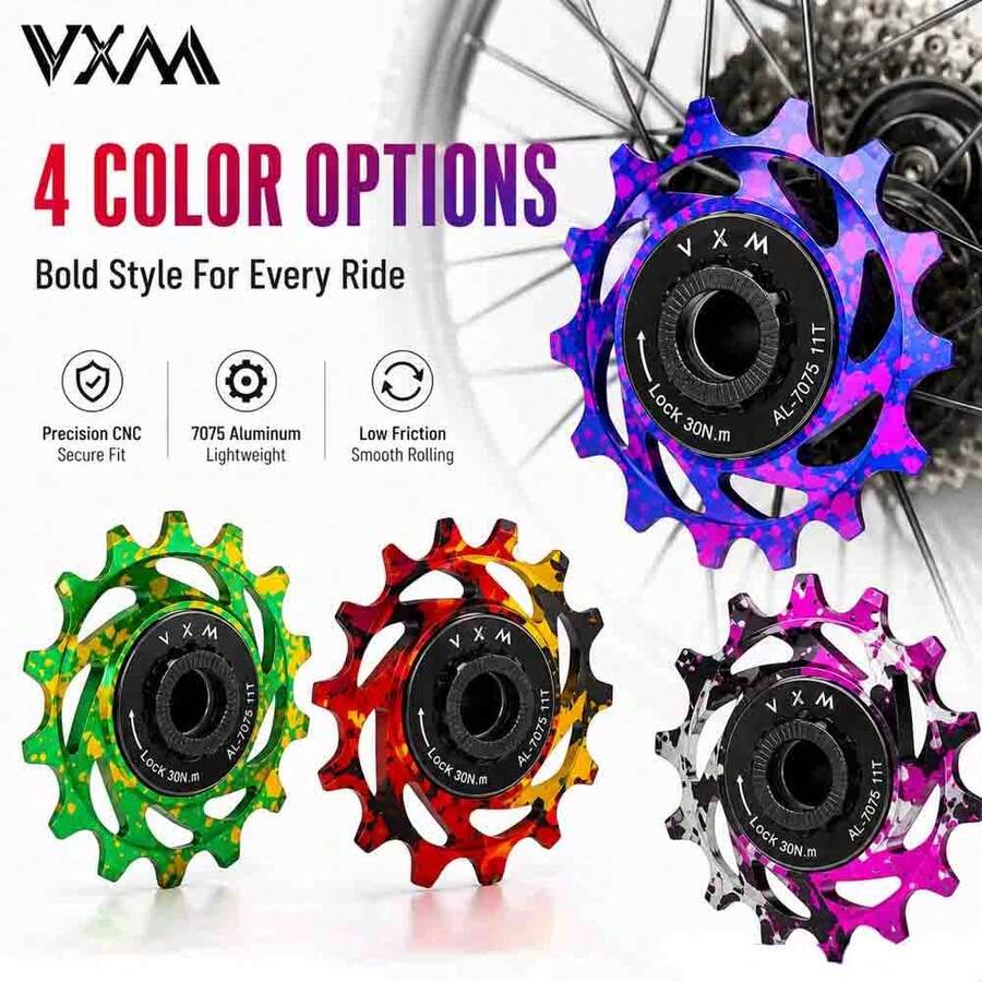 VXM Sepeda Gunung Warna Campuran Paduan Aluminium Roda Gigi Tunggal Freewheel Sepeda Dirt Jump AM 16T 18T Konversi Gigi Roda Gigi Tunggal Aksesori Roda Gigi Tunggal - MultiWarna - View 1