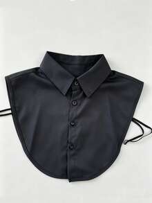 1/2pcs Detachable Fake Collar, Unisex Business Casual Versatile Sleeveless Mock Neck - Multicolor - View 9