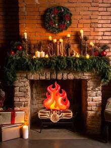 An Inflatable Flame Perfect For Decorating Camping Parties, Suitable For Both Indoor And Outdoor Use, A Simulation Campfire Perfect For Setting, And An Excellent Holiday Gift,Camping,Camping Decor - Multicolor - View 4