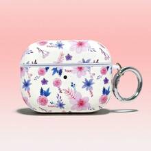 Ditsy Floral Leather Protective Case For AirPodsPro3 Hard PC Shell, With Metal Ring PU Cover Compatible With AirPodsPro2/4 Models - Multicolor - View 14