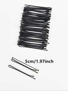 Jepit Rambut Mini Hitam, Cocok untuk Sanggul, Jepit Rambut Berkualitas Tinggi, Cocok untuk Anak Perempuan dan Wanita, Cocok untuk Semua Jenis Rambut, Dapat Mengeriting Rambut, Pengeritingan Tanpa Panas, Alat Pengeriting Rambut - Hitam - View 7
