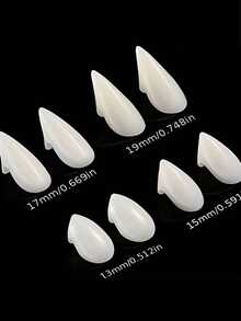 THATBOY Decorative Makeup Party Prank Resin Fangs, Halloween Vampire/Zombie Theme, Simulation Teeth Prop Set, 8pcs/Set, With A Toothpaste-Shaped Prop Included - Multicolor - View 13