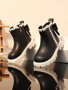 Children's Boots New Style Single Lining Anti-Slip Casual Boots - Black - View 5