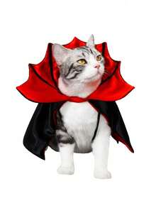 1pc/Set - Halloween Cloak Pet Dog Bat Transformation Dress Funny Clothes Holiday Dress Cat Dress Up Supplies - Multicolor - View 2