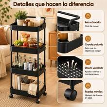 Multipurpose Carts & Push Cabinets - Black - View 5