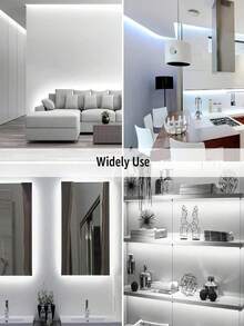 1pc White USB LED Strip Light, 60 LEDs/M, Non-Waterproof, Flexible LED Strip, Suitable For TV, Computer, Kitchen Backlight Lighting. Solid Color Non-Dimmable Warm White LED Strip, USB Flexible Lighting Strip, Can Be Used For Room, Bedroom, Kitchen, Cabinet, Living Room Decoration, Length Options 1m/2m/3 Meters/4m/5m/10m, Suitable For Stairs, Holiday And Daily Decoration Lighting Strip. - White - View 12