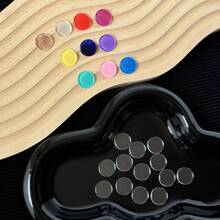 20pcs Japanese Style Glass Beads Nail Art Display Tips, High Transparency 3D Glass Color , Trapezoid Oval Almond Square Round Circle Nail Polish Gel Color Display Board - Multicolor - View 11