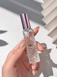 Rhombus Embossed Clear Glass Perfume Spray Bottle, Refillable Portable Fragrance Atomizer Travel Cosmetic Container - View 10