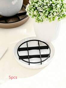 1 peça/5 peças/10 peças Bandeja para Vaso de Flores, Base para Vaso de Flores, Bandeja Anti-Apodrecimento de Raízes, Almofada de Drenagem para Vaso de Flores, Bandeja para Vaso de Plantio, Suporte para Vaso de Flores, Acessórios para Plantas em Vasos Internos/Externos, Essenciais para Jardinagem Interna - Multicolorido - Visão 13