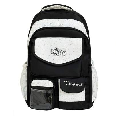 Neuer stylischer transparenter Schulrucksack, leicht und geräumig für Mädchen der Grund-, Mittel- und Oberstufe sowie Studentinnen