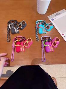 Cute Mini Diving Gear Silicone Keychain Set With Carabiner, Scuba Mask Fins Tank Charm Key Ring, Summer Bag Pendant Gift For Women - Multicolor - View 8