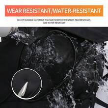 Tas Belakang Motor Tahan Air Bahan Oxford Kapasitas Tinggi dengan Sistem Lepas Cepat, Dilengkapi Strip Reflektif, Banyak Kantong, Lapisan Dalam yang Dapat Dilepas & Penyimpanan Eksternal, Desain Lepas Cepat untuk Berbagai Kendaraan, Universal untuk Skuter. - Hitam - View 9