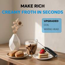 1pc Mini Electric Handheld Milk Frother, Suitable For Coffee, Matcha, Protein Powder - View 6