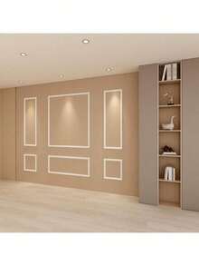 European Elegant Self-Adhesive PVC Decorative Trim, Easy Installation, Flexible, Perfect For Walls, Floors And Cabinets, Suitable For European, Roman Style Home, Wall, Floor And Bedroom Decoration - White - View 11