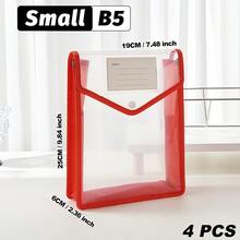 A4/B5 Transparent Snap-Button Expandable File Bag,Durable Multi-Color PP Folding Pockets,Lightweight Waterproof Storage For Students & Office,Cute Campus Stationery Organizer,Daily Commute,Study Group,Travel Essential - Vertical - View 17