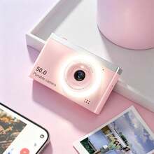 便攜式復古迷你 CCD 數位相機,1080P HD 影片錄製,大螢幕輕巧口袋相機,適合學生旅行 Vlog 與日常攝影,內建 700mAh 電池 - 查看 2