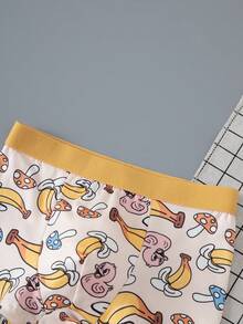 4pcs/Pack Celana Dalam Anak Laki-laki, Celana Boxer Musim Panas yang Nyaman, Lembut, dan Bermotif Cetak - MultiWarna - View 4