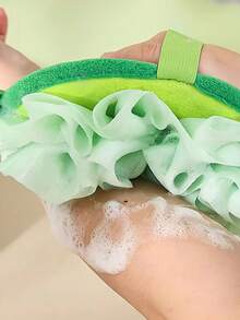 1 Pc Baby Bath Sponge, 2-In-1 Exfoliating Bath Flower And Bath Cloth, Non-Slip Baby Bath Set - Multicolor - View 7
