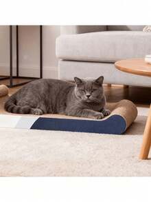 1pc Minimalist Cat Scratching Board, Clean And Elegant, Bone-Shaped Design, Indoor Cat Scratching Board, Exquisite Halloween Gift For Furry Friends, Comfortable Resting Spot To Satisfy Scratching Needs, Durable Scratch-Resistant Cat Scratching Board, Let Cats Entertain Themselves And Pass Time, Ideal Halloween Holiday Gift - one-size - View 9