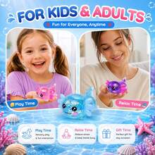 1pc Glitter&Sugar Crystal Salamander,Axolotl,Stress Relief Toy,Soft And Slow Back,Perfect For All Ages Austism,Christmas Stocking Fillers,Party Bag Fillers,Blue For Boys,Pink For Girls, Sensory Toy - Multicolor - View 10