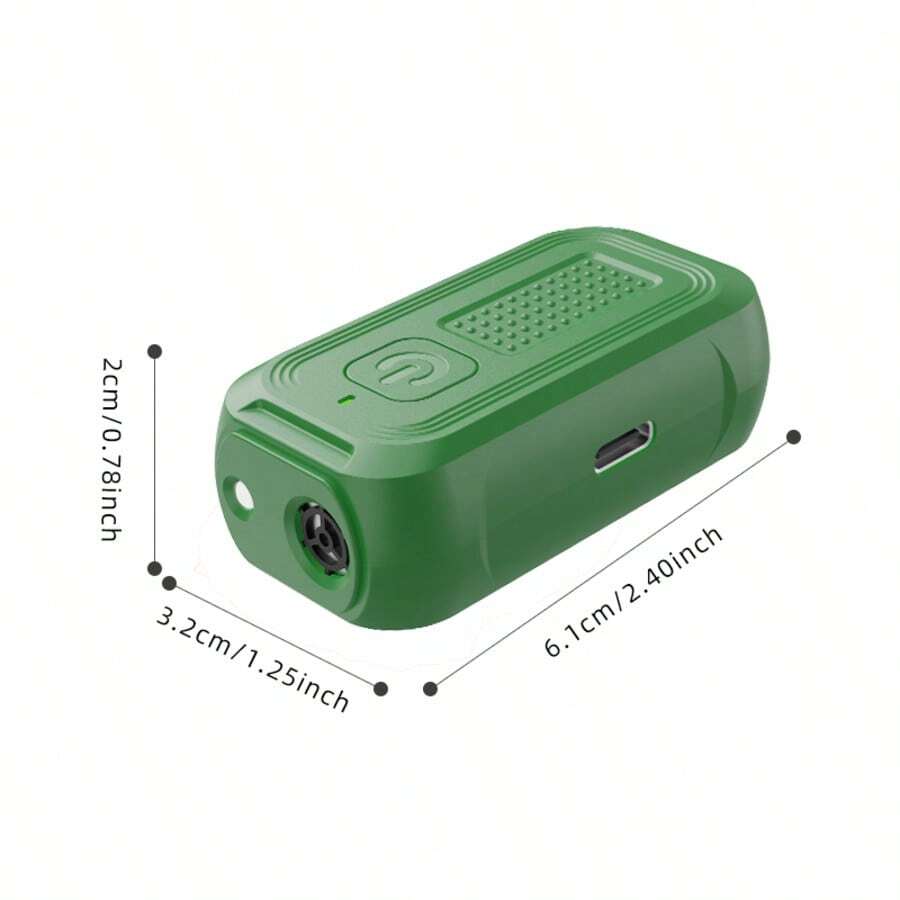 超音波防吠裝置,可充電式寵物驅趕器,防吠訓練器,寵物用品,小巧方便,狗狗訓練器 - 綠色 - 查看 1