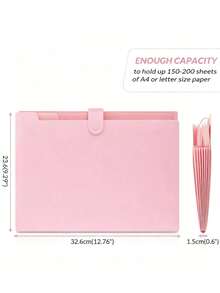 8-Pocket Expandable File Folder With Color Labels, Accordion-Style Paper Organizer, Portable Expandable Bill And Receipt Holder, A4 Letter Size Document Storage, Suitable For Home, School And Office Supplies - A - View 3
