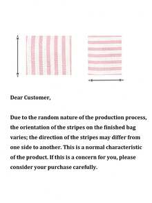 New 2D Flat "Medical" Pattern Printed Portable Medical Storage Bag/Pill Box/First Aid Kit/Cosmetic Bag, Pink And White Striped Design, Suitable For Daily Use, Outdoor Activities And Travel; Convenient Medical Storage Solution, Can Organize Medicines, Cosmetics, Phones And Other Small Items; Travel Essential, Suitable As Christmas Gift, Personalized Gift Bag, Small Exchange Gift Or Home Decor, Striped Density And Direction Random - Multicolor - View 9