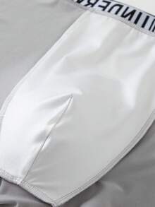 4pcs Plus Size Men's Underwear, Casual Boxer Briefs, Breathable Comfortable Elastic Boxer Shorts, Sports Shorts - Multicolor - View 10