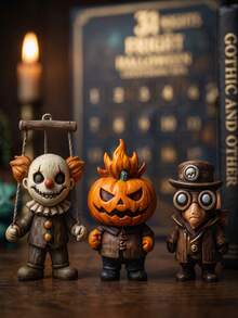 31 Nights Of Fright Halloween Countdown Box - 30 Days Advent Calendar With 30 Collectible Gothic Mini Figures, Spooky Pumpkin Skull Toy Surprise Box, Fall Halloween Party Decorations - Multicolor - View 2