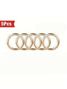 Anillo de resorte de gatillo plano, anillo de metal para llaves, anillo de hebilla redonda, adecuado para llaveros, bolsos, carteras - Reemplazo de gancho de llavero, anillo para llaves, manualidades DIY - Multicolor - Ver 11
