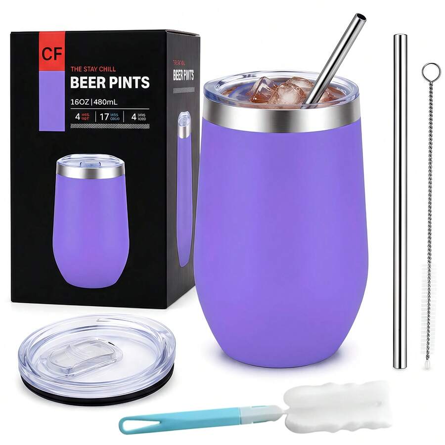 Vacuum Flasks & Thermoses - Purple - View 1