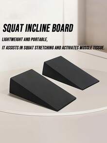 Squat Wedge Blocks Non-Slip Squat Ramp Slant Board For Men Women Lightweight Leg Stretcher Trikonasana Yoga Brick Inclined Footrests For Squat Training Calf Stretching Physical Relaxation Weightlifting Exercises Home Gym Equipment Fitness - Multicolor - View 4