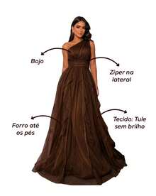 Long Prom Dress For Bridesmaid Party - Black - View 4