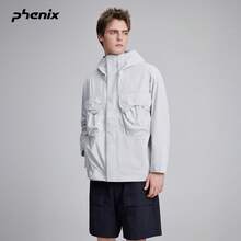 Phenix ALK Outdoor 3L Woven Jacket Men 2026SS Waterproof Windproof Softshell Jacket - Mist White - View 2