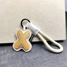 1pc PU Leather 3D 26 Letters A-Z Keychain Pendant, Fashionable Bag Charm For Women, Suitable As Valentine's Day Gift Or Decoration - Multicolor - View 9