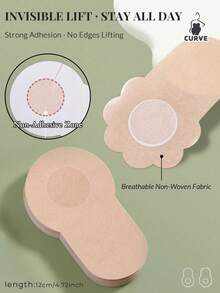 40 buah Bantalan Pengangkat Payudara Sekali Pakai 10cm | Kain Non-Woven, Cocok untuk Musim Panas, Sesuai untuk Cup A/B/C - Krem - View 9