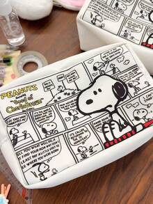 SNOOPY 1 قطعة حقيبة تخزين جديدة بسعة كبيرة 2026، صندوق تخزين عرض مجموعة الطلاب، هدية هالوين، الخيار الأفضل لهدايا القرطاسية - متعدد الألوان - مشاهدة 1