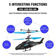 Kids Remote Control Helicopters - Red - View 8