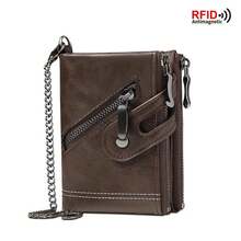 Men Wallet & Check Holder - Coffee Brown - View 3
