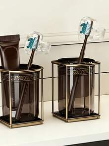 Cute Fashionable Toothbrush Holder, Home Family Toothbrush Rack, Travel Dust-Proof Protection, Home And Travel Dual-Use Storage, Portable, Toothbrush Holder Protector, Suitable For Home And Travel Use, Travel Toothbrush Holder, Cute Toothbrush Holder, Toothbrush Storage Holder, Home Storage, Travel Essential, Cute Design, Fashionable Storage - Multicolor - View 7