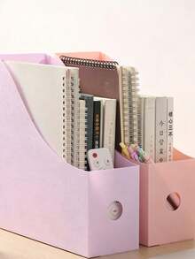 Desktop File/Document Holder - Suitable For Students And Office Use; Plastic Storage Box/File Box, Used To Keep Books And Documents Organized - Back To School Essential - Multicolor - View 5