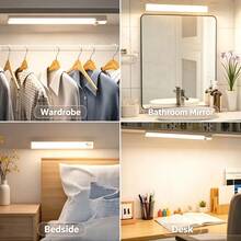 1pc 10/20/30/50cm LED Under Cabinet Light Strip With Motion Sensor, USB Rechargeable, Magnetic Strip, Suitable For Kitchen, Stairs, Hallway, Magnetic Under Cabinet Sensor Light Bar, Cool White/Warm Light Indoor Night Light - Cabinet Light - View 9