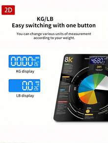Tempered Glass Electronic Body Weight Scale, LED Display, Convenient And Easy To Use, Weight Measurement, Temperature Detection, Home Scale, Tempered Glass Scale, Modern Digital Scale, Minimalist Scale Design, Precision Engineering - Multicolor - View 6