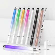 Universal 2-In-1 Digital Stylus Pen For Tablet Drawing & Phone Use, Compatible With Capacitive Touch Screens Portable Essential Smart Pencil Accessory Tool Touchscreen Pen - Rose Gold - View 8