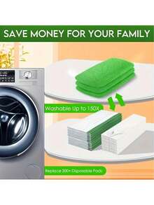 Super Absorbent Reusable Microfiber Mop Cloth, Grey Polyester Cleaning Cloth With White Trim Design, Washable And Durable, Dry And Wet Use Replacement Mop Head, Suitable For Floors, Glass, Windows, Household Daily Cleaning Supplies - Multicolor - View 7